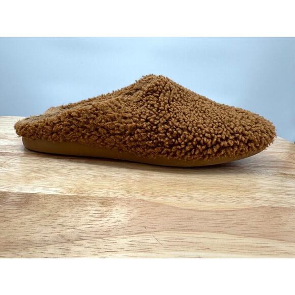 Everlane ReNew Teddy Women' 8 Slip-On Shoes Brown Sugar Faux Fur Mules Slides - Picture 1 of 7